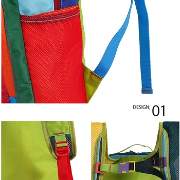 Rucsac de drumeție unisex din poliester, buzunar pentru laptop de 11 inch, ușor, bretele cu aer, capacitate sub 20L