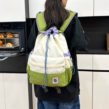 Ruksak s vezivanjem šnoru, od Oxford tkanine, pogodan za 16-inčni prijenosnik, zakrivljene naramenice