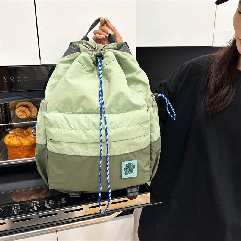 Ruksak s vezivanjem šnoru, od Oxford tkanine, pogodan za 16-inčni prijenosnik, zakrivljene naramenice