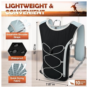 Sportski ruksak za planinarenje, vožnju bicikla i kampiranje, prozračan, ultra lako, ergonomski stražnji panel, poliester