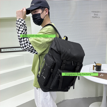 Ruksak - Unisex, Korejski stil uličnog dizajna, 20–35 L, najlon, za 8-inčni prijenosnik, zakrivljene naramenice