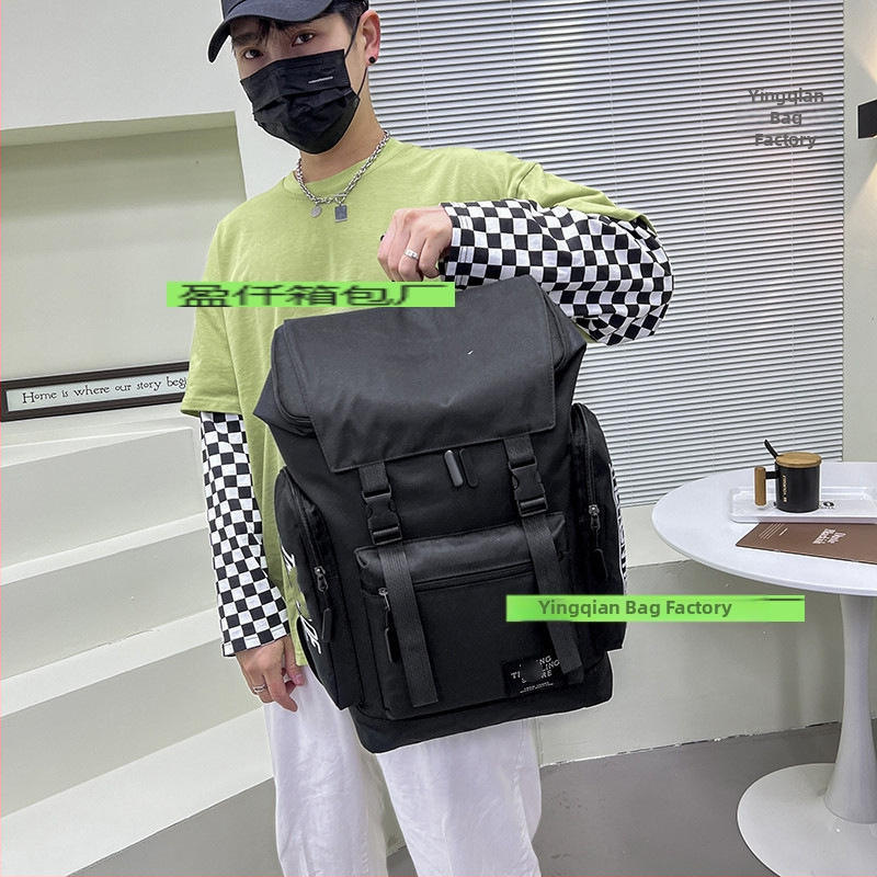 Ruksak - Unisex, Korejski stil uličnog dizajna, 20–35 L, najlon, za 8-inčni prijenosnik, zakrivljene naramenice