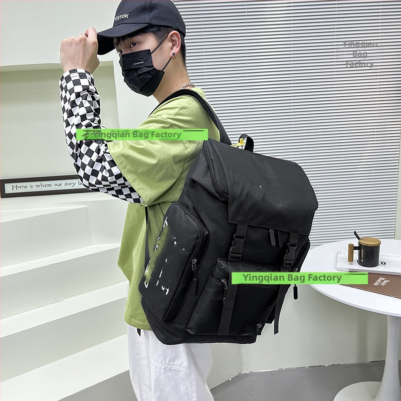 Ruksak - Unisex, Korejski stil uličnog dizajna, 20–35 L, najlon, za 8-inčni prijenosnik, zakrivljene naramenice