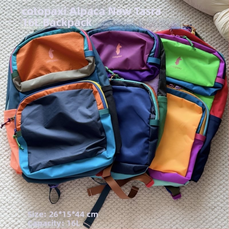 Cotopaxi Alpaca Outdoor Travel 16L Ρομποτικό σακίδιο, μεγάλη χωρητικότητα, ευρείς ιμάντες ώμων, ραφή σε αντίθεση χρωμάτων, αδιάβροχο