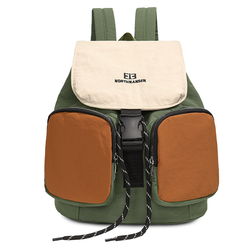 Ženski bucket ruksak – Najlon, vodootporan, zakrivljeni naramenice, poliesterska podstava, za rekreacijsko putovanje