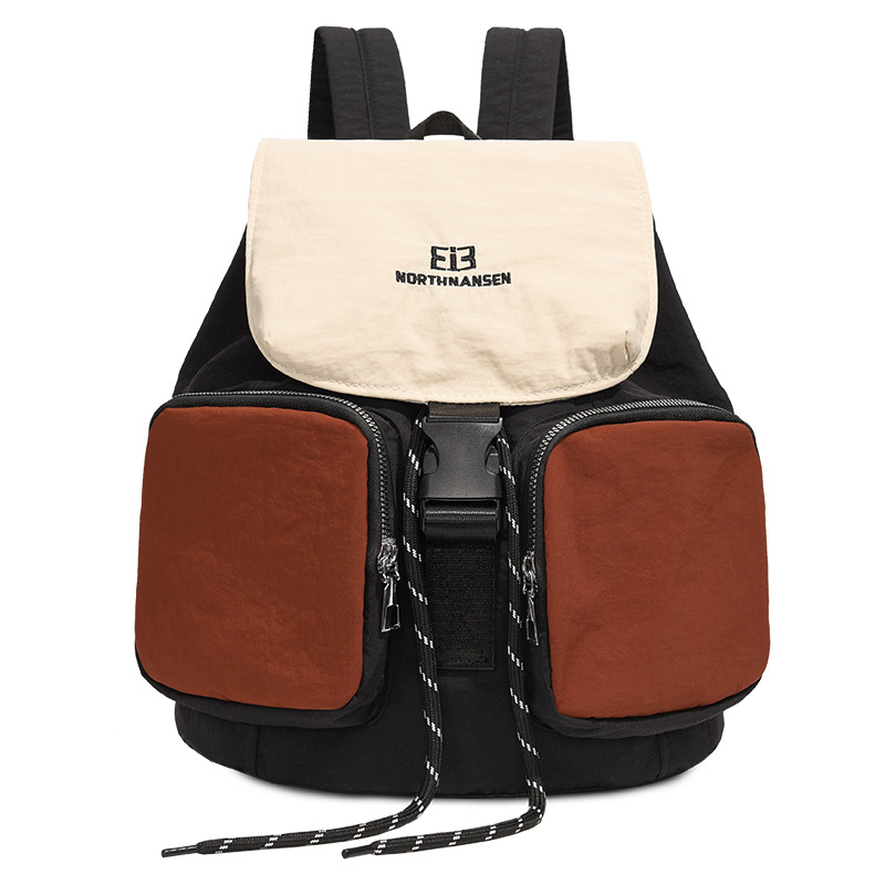 Ženski bucket ruksak – Najlon, vodootporan, zakrivljeni naramenice, poliesterska podstava, za rekreacijsko putovanje