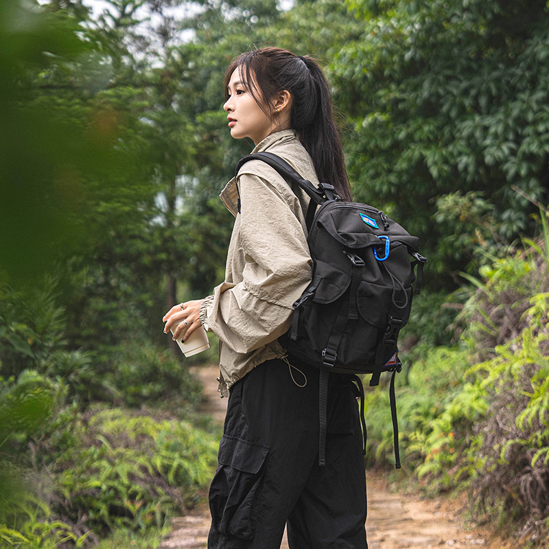 Τσαντα πεζοπορίας από ύφασμα Oxford, αδιάβροχη και ανθεκτική στη φθορά, με ιμάντα με μαξιλάρι αέρα, κατάλληλη για εξορμήσεις στην ύπαιθρο, Άνοιξη 2024