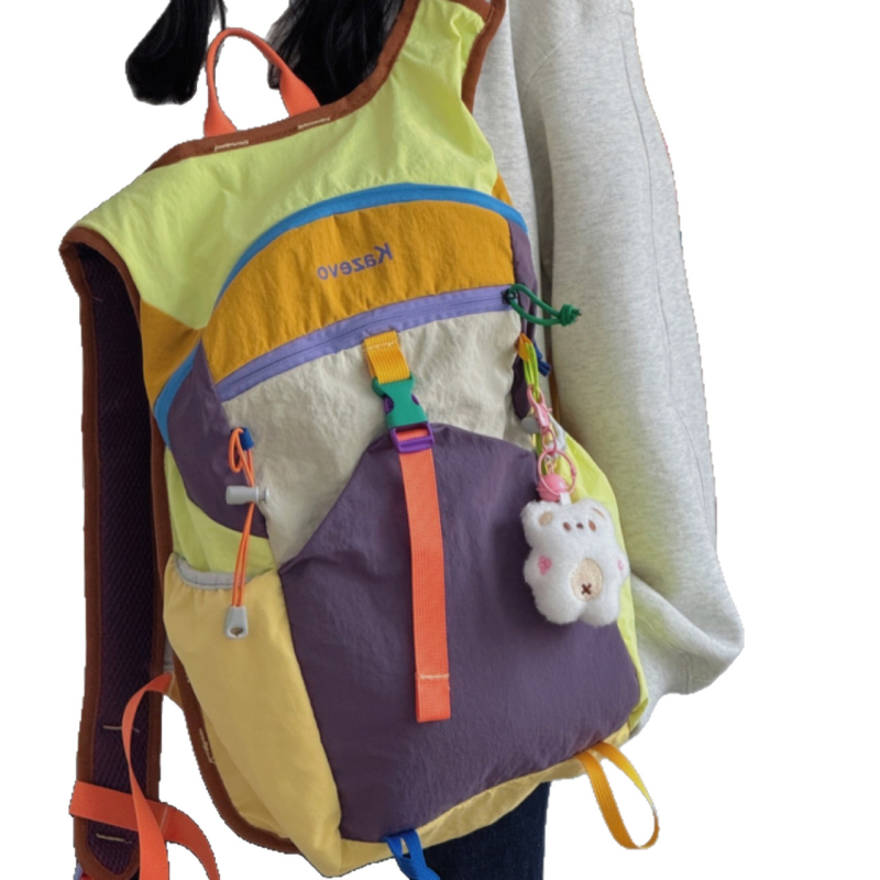 Dopamine ruksak - Unisex, za outdoor aktivnosti, prozračan najlon, zakrivljene naramenice, podstava od poliestera