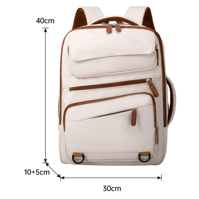 Rucsac din nylon unisex pentru călătorii de agrement, compatibil cu laptop de 13 inch, capacitate 20–35 L, ultra-ușor, curele de umăr curbate, toamna 2025