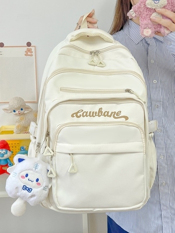 Rucsac unisex din nylon pentru școală, 20–35 L, compatibil cu laptop de 16 inch, curele curbate rezistente