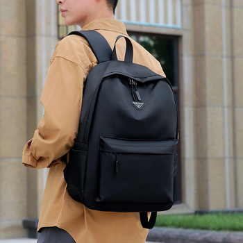 Unisex ruksak od Oxford tkanine, gradski minimalistički stil, kapacitet 20–35 L, uzorak s slovima, podstava od poliestera