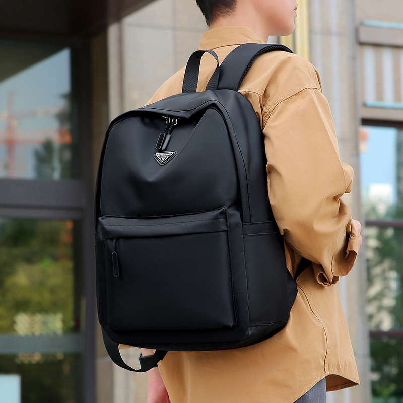 Unisex ruksak od Oxford tkanine, gradski minimalistički stil, kapacitet 20–35 L, uzorak s slovima, podstava od poliestera