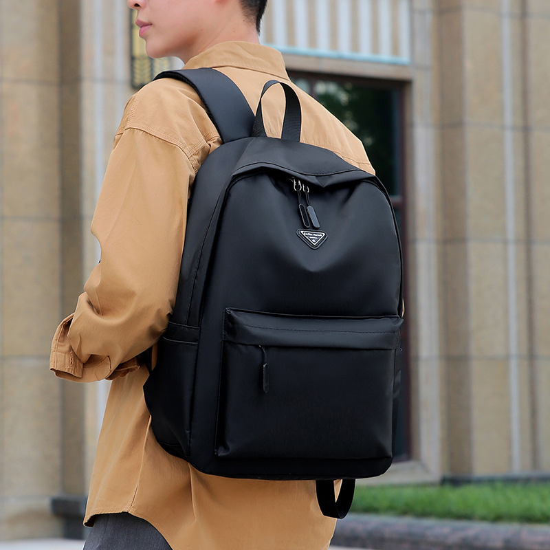 Unisex ruksak od Oxford tkanine, gradski minimalistički stil, kapacitet 20–35 L, uzorak s slovima, podstava od poliestera