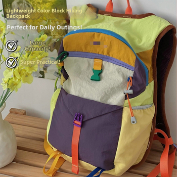 Rucsac impermeabil pentru drumeții în aer liber, ușor, unisex, compatibil cu laptop de 15 inch, curele cu pernă de aer