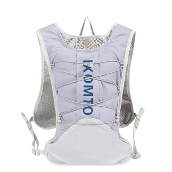 Rucsac sportiv tip vest: ușor și respirabil; exterior din nailon, căptușeală poliester; bretele curbate; design cu mai multe buzunare; unisex, pentru alergare și ciclism