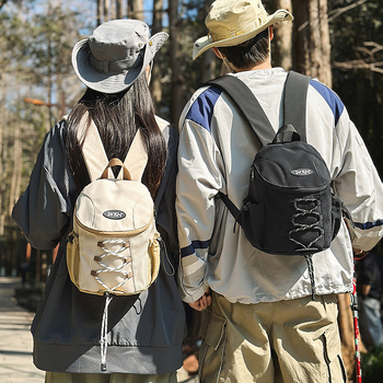 Mini rucsac unisex din nylon, 20–35 L, bretele respirabile cu pernă de aer, compatibil cu laptop de 14 inchi, pentru călătorii de plăcere, primăvara 2025