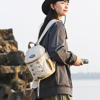 Mini rucsac unisex din nylon, 20–35 L, bretele respirabile cu pernă de aer, compatibil cu laptop de 14 inchi, pentru călătorii de plăcere, primăvara 2025