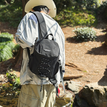 Mini rucsac unisex din nylon, 20–35 L, bretele respirabile cu pernă de aer, compatibil cu laptop de 14 inchi, pentru călătorii de plăcere, primăvara 2025