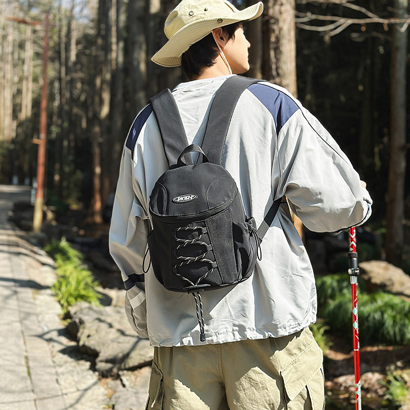 Mini rucsac unisex din nylon, 20–35 L, bretele respirabile cu pernă de aer, compatibil cu laptop de 14 inchi, pentru călătorii de plăcere, primăvara 2025