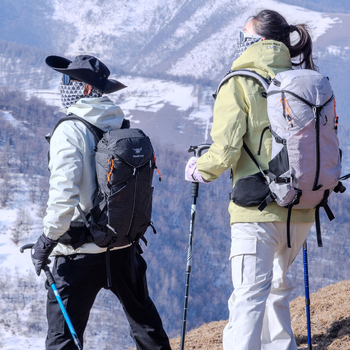 Rucsac de drumeție cu capacitate mare, ușor, din nylon, unisex, curele cu pernă de aer, pentru activități în aer liber