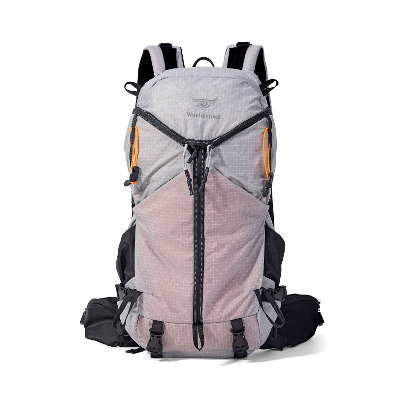 Rucsac de drumeție cu capacitate mare, ușor, din nylon, unisex, curele cu pernă de aer, pentru activități în aer liber