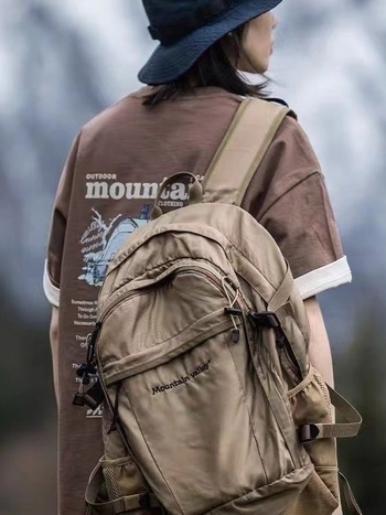 Mountainvalley Rucsac pentru drumeții în aer liber, capacitate mare, nylon, impermeabil, compatibil cu laptop de 16 inch, căptușeală poliester, model cu litere