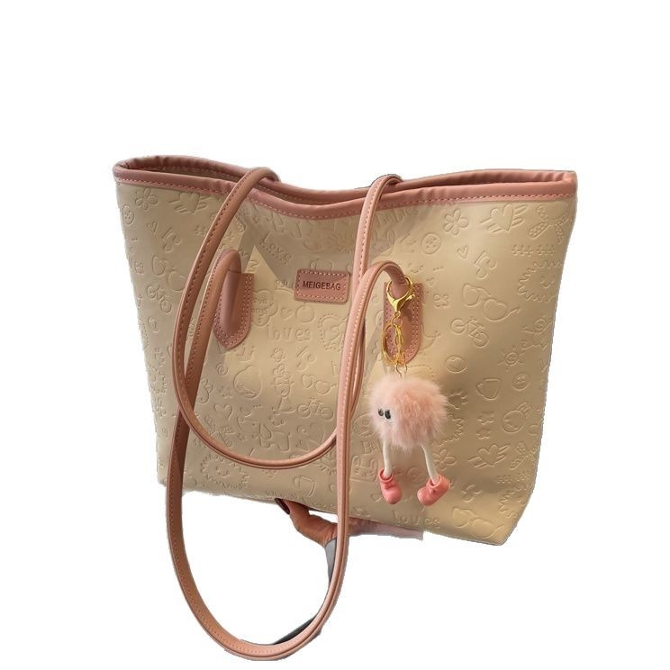 Ženska PU tote torba sa zipom, urban stil jednostavnosti, vodoravni kvadratni oblik, podstava od poliestera