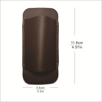 EDC taktikai hajtott kés PU tokkal, derékhoz rögzíthető tok, Crazy Horse mintázat, kültéri védelemhez