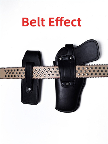 Ādas piestiprināšanas pistoles maksts jostai, piemērota abām rokām, saderīga ar 92G/G17/G19, ātra vilkšana, taktiska ārējā lietošana.