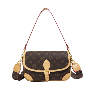 Minimalistička ženska torba za jesen-zimu 2025, vintage monogram dizajn, torba za rame i crossbody za svakodnevnu upotrebu.