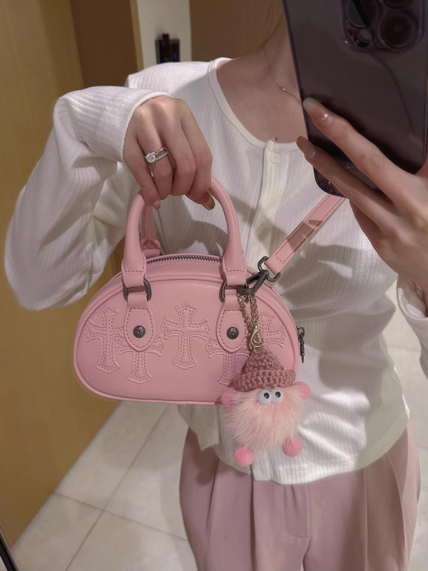 PU crossbody torba – mali kvadratni dizajn, ovalni oblik, zatvaranje na zip, unutarnja džep sa zipom