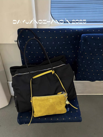 Geantă pentru telefon din piele PU • Stil tote • Formă orizontală pătrată • Închidere cu fermoar • Curele duble de umăr