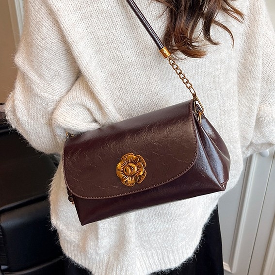 PU ženska crossbody torba, kvadratnog oblika, velika zapremina, gradski stil, proljeće 2025