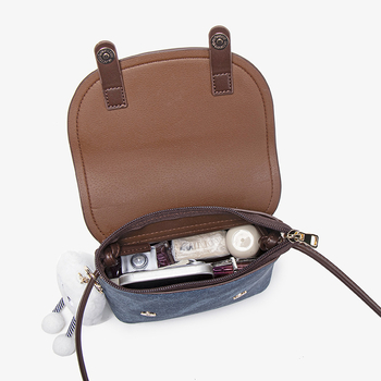PU bucket bag, ulični stil, vodoravni kvadratni oblik, magnetska kopča, džep za dokumente