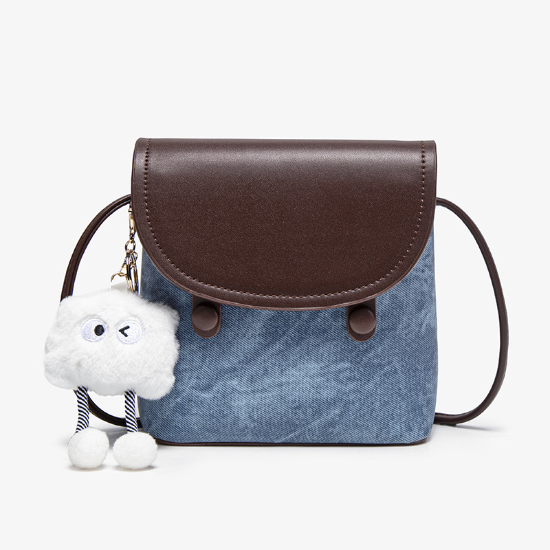 PU bucket bag, ulični stil, vodoravni kvadratni oblik, magnetska kopča, džep za dokumente