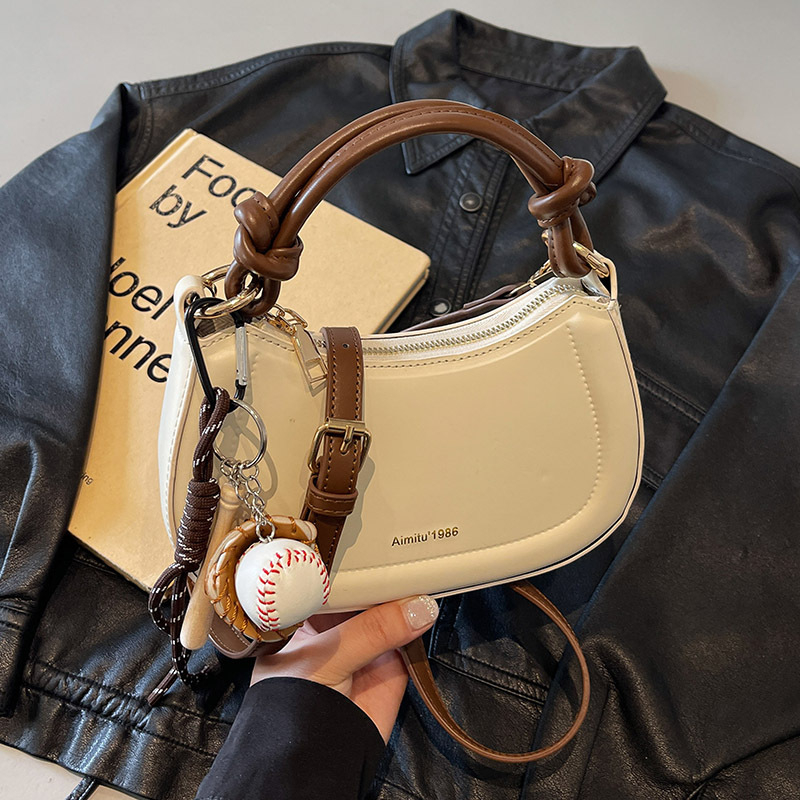 Geantă de damă Amy Rabbit | PU material, stil urban simplu, formă orizontal pătrată, fermoar, buzunar pentru telefon