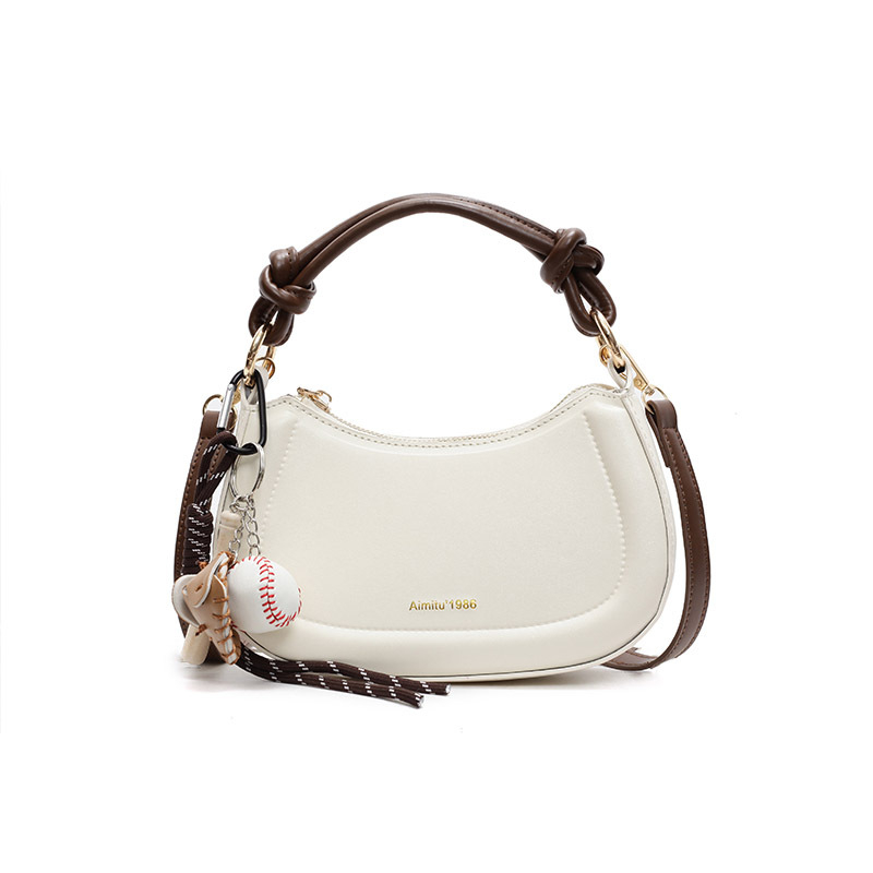 Geantă de damă Amy Rabbit | PU material, stil urban simplu, formă orizontal pătrată, fermoar, buzunar pentru telefon