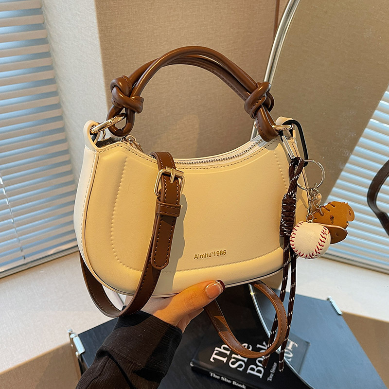 Geantă de damă Amy Rabbit | PU material, stil urban simplu, formă orizontal pătrată, fermoar, buzunar pentru telefon