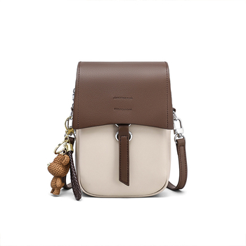 SEAMMER Mala vertikalna crossbody torbica za telefon, od prave teleće kože, lagana, gradski stil za ljeto