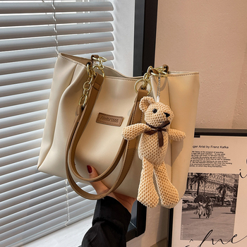Amy Rabbit PVC tote torba s zatvaračem, vodoravni kvadratni oblik