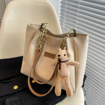 Amy Rabbit PVC tote torba s zatvaračem, vodoravni kvadratni oblik