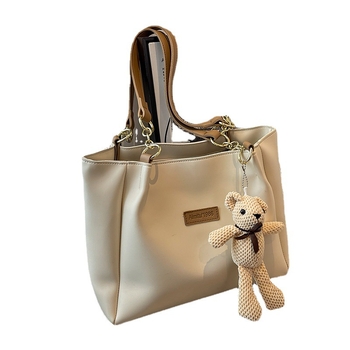 Amy Rabbit PVC tote torba s zatvaračem, vodoravni kvadratni oblik