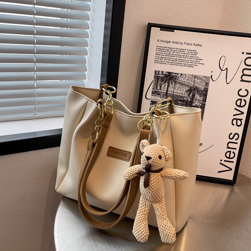 Amy Rabbit PVC tote torba s zatvaračem, vodoravni kvadratni oblik