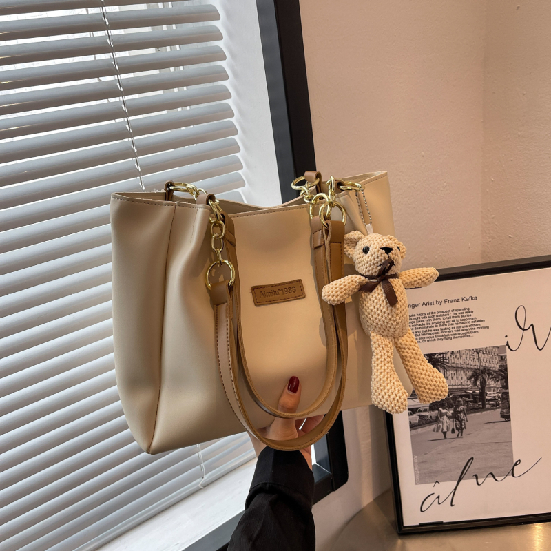 Amy Rabbit PVC tote torba s zatvaračem, vodoravni kvadratni oblik