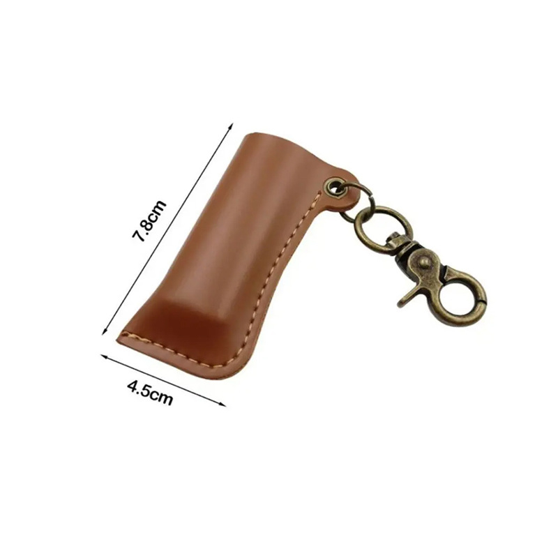 PU bőr öngyújtó tok kültéri használatra, övön hordozható, testreszabható logóval