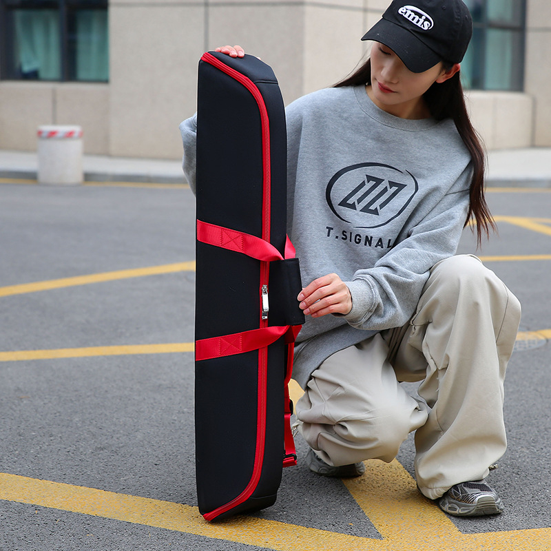 Biliárdütő táska – könnyű, hordozható, multifunkcionális puha tok; külső Oxford anyag, belső poliészter bélés, légáteresztő, egyszínű dizájn beltéri sportokra