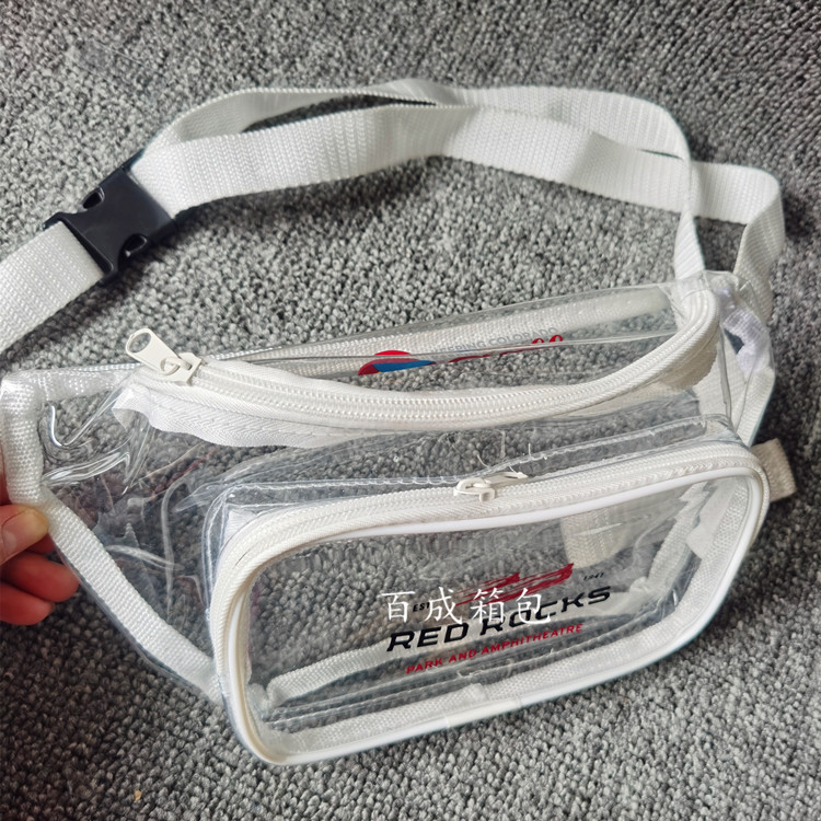 PVC prozirna torbica za pojas za outdoor sport, unisex, vodootporna i otporna na habanje