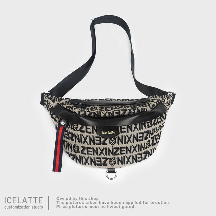 Ženska platnena torbica preko ramena — Ulični stil, Proljeće 2025, zatvarač, unutarnji džep s zatvaračem, džep za telefon, džep za osobnu iskaznicu