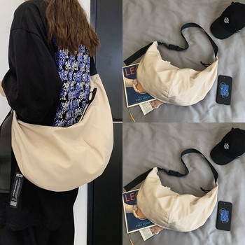 Geantă crossbody Harajuku, unisex, cu capacitate mare, impermeabil PU Oxford textil