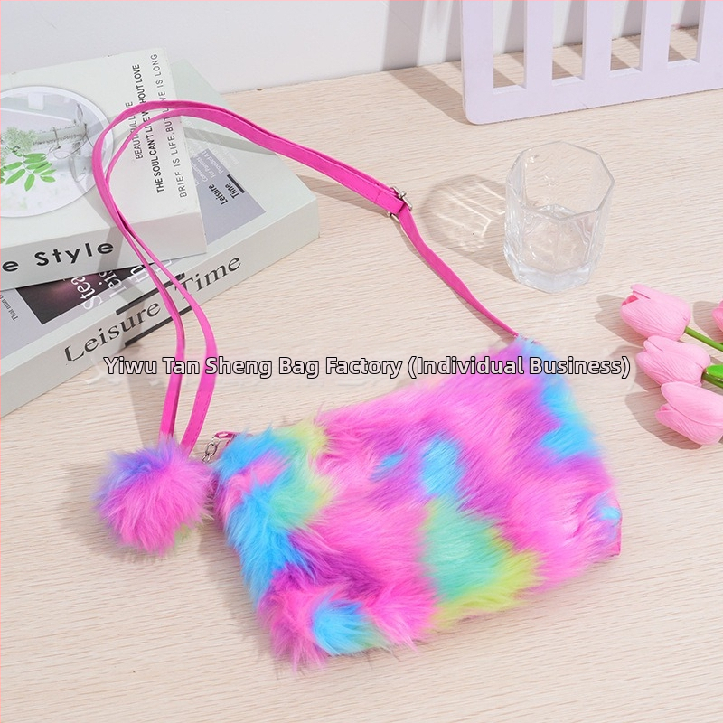 PU crossbody soma meitenēm ar tie-dye rakstu, poliestera iekšpuse, priekš pirmsskolas vecuma, pavasaris 2024